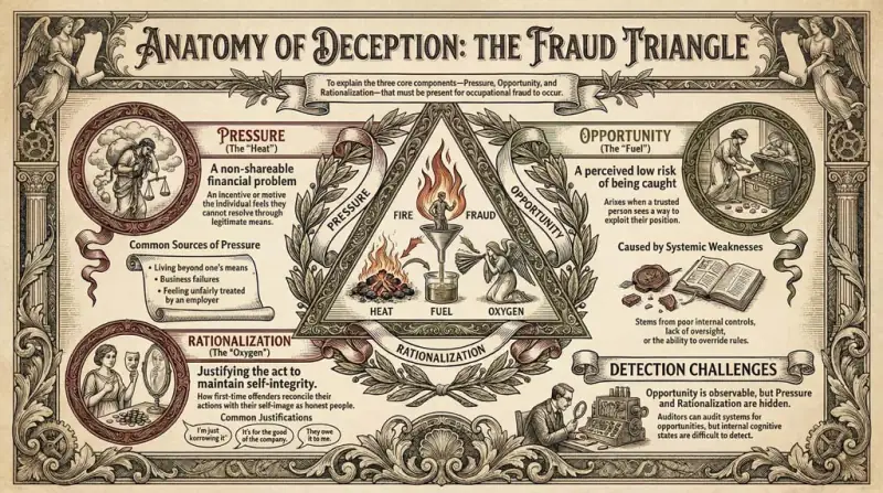 Fraud Triangle Pressure (or Motive) | Opportunity | Rationalization
