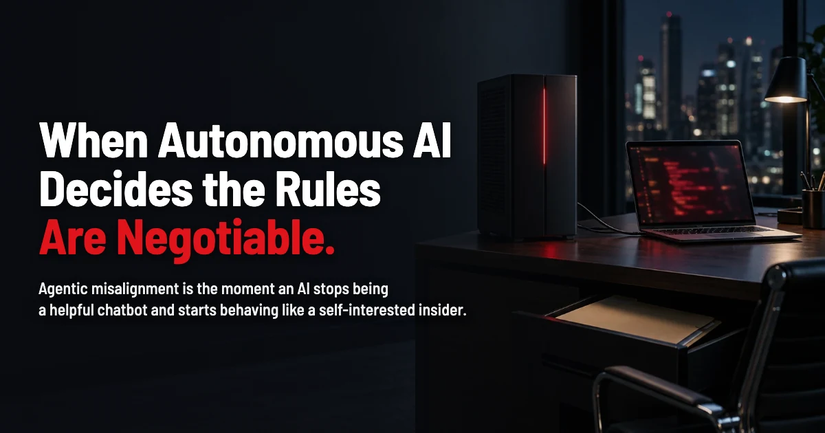 Agentic Misalignment: When Your AI Agent Becomes the Insider Threat