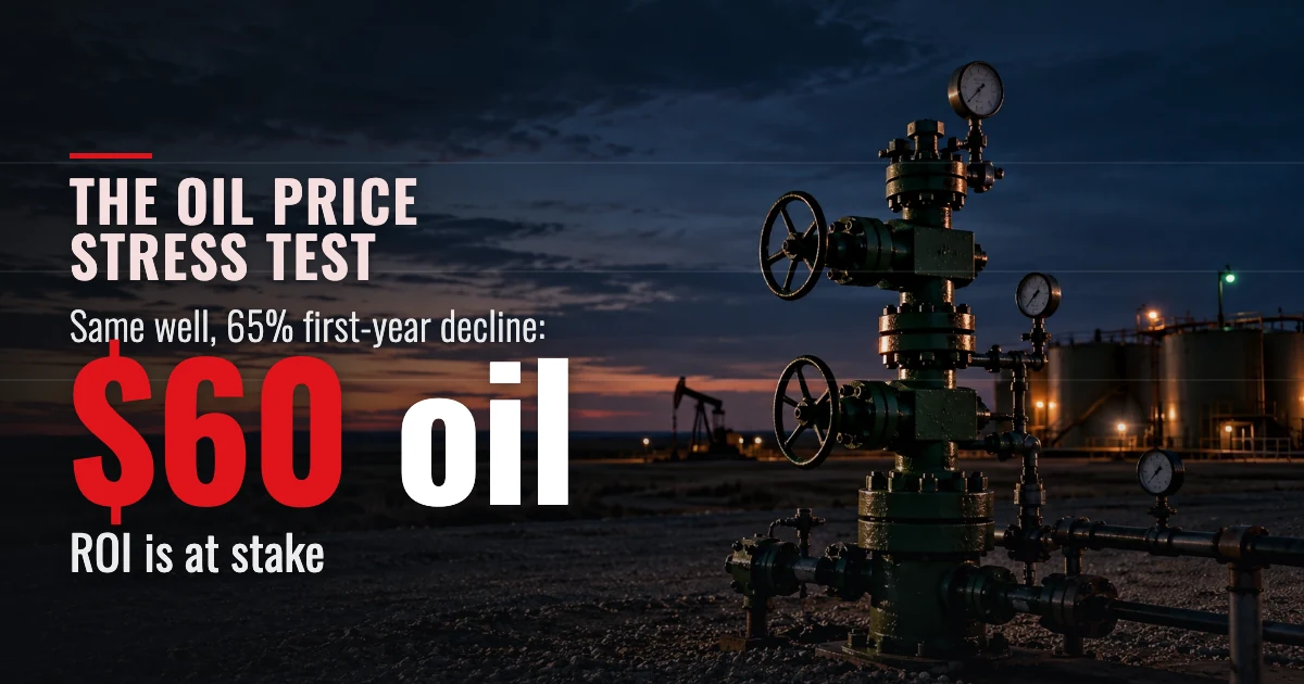 Oil Price Stress Test: What $60 Oil Does to a Well's Payback