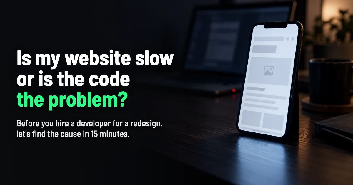 Why Is My Website Slow? Find the Cause in 15 Minutes